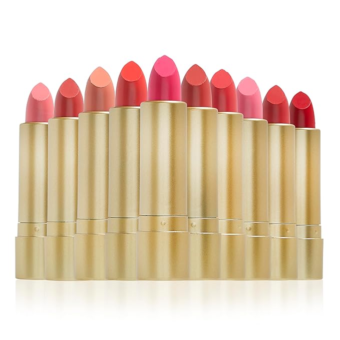 Nicole Miller 10PC Lipstick Collection with Gold & Gold