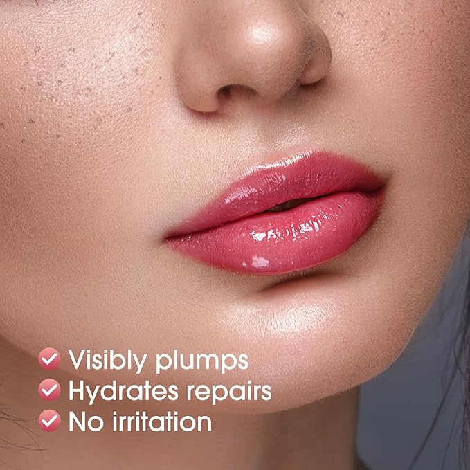 GL-Turelifes Mushroom Plumping Lip Gloss, Hydrating Lip Gloss GL-Turelifes
