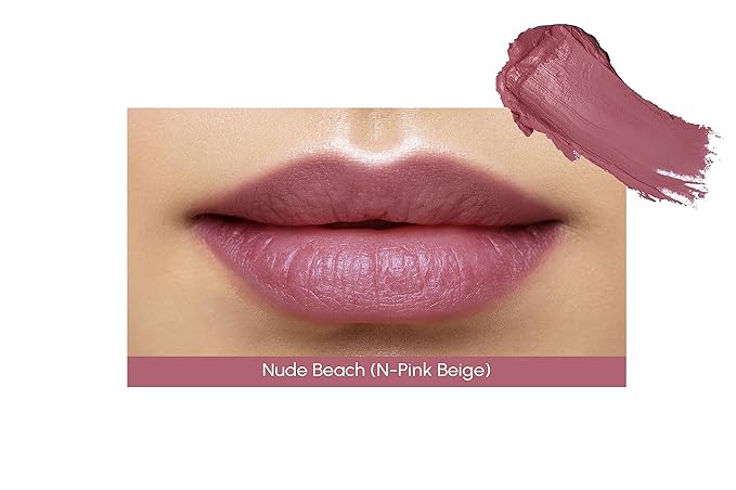 Mom's Secret Lily Natural Lipstick, Natural Moisture with Vitamin E coupled with Organic Grapeseed and Organic Jojoba Oils, Vegan, Paraben Free, Made in the USA. 0.14 oz. (Nude Beach)