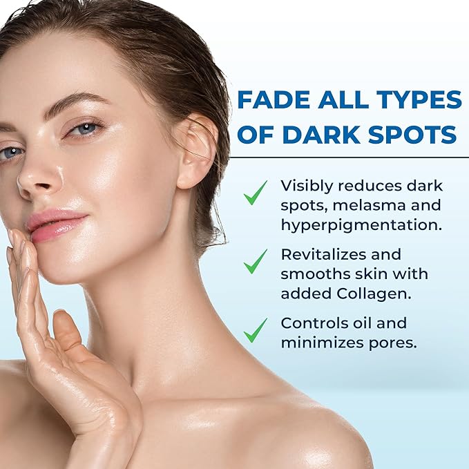 Abera Dark Spot Serum for Face, Dark Spot Corrector, Melasma & Age Spot Treatment, Boost Moisturization & Pore Minimize, All Skin Types, 0.68 fl Oz, Set of 2