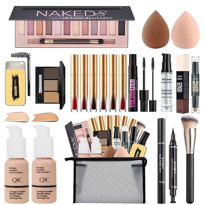 All in One Makeup Kit for Women,Includes Naked