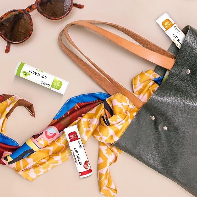 DMSKY 30 Pack Lip Balm, Natural