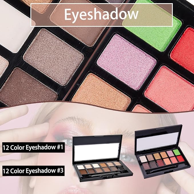 All In One Makeup Kit, Travel Makeup Kit,