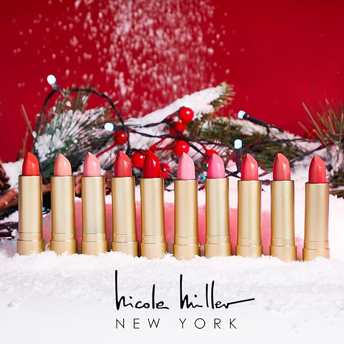 Nicole Miller 10PC Lipstick Collection with Gold & Gold