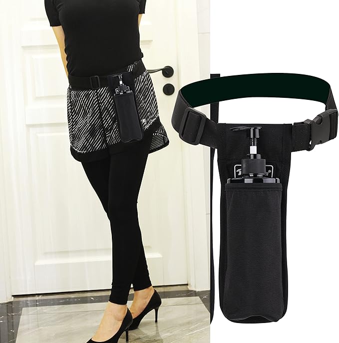 Massage Oil Holster Massage Bottle Bag Lotion Holster Massage Therapist Massage Oil Holster Massage Lotion …(1kd9D-black)