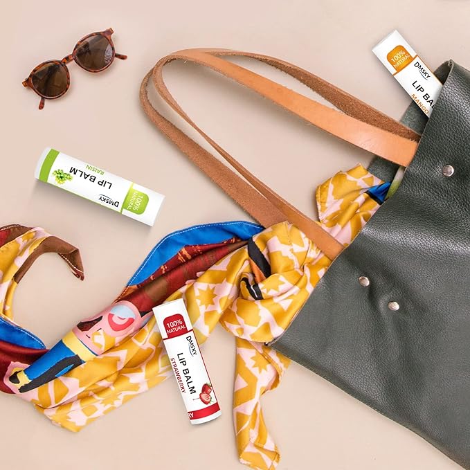 DMSKY 60 Pack Lip Balm, Natural