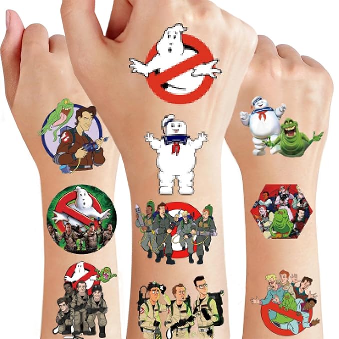 Ghost Birthday Party Supplies,8 Sheets 100Pcs Temporary Tattoos Gifts Favors