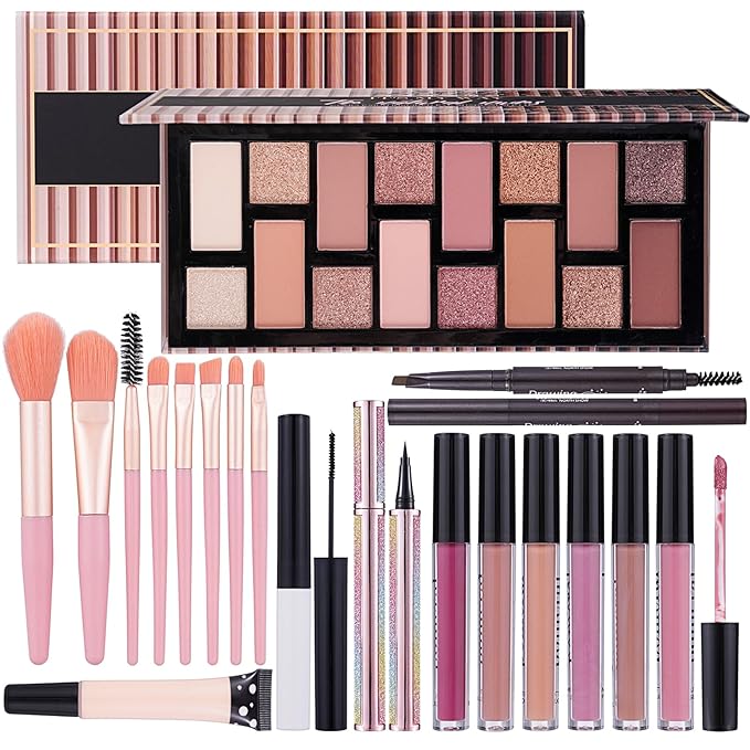 Teen Makeup Kit For Girl Include Eyeshadow Palette,Eyeliner,Makeup