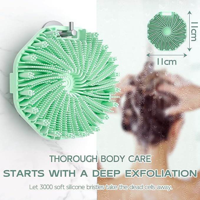 Silicone body scrubber, exfoliating body