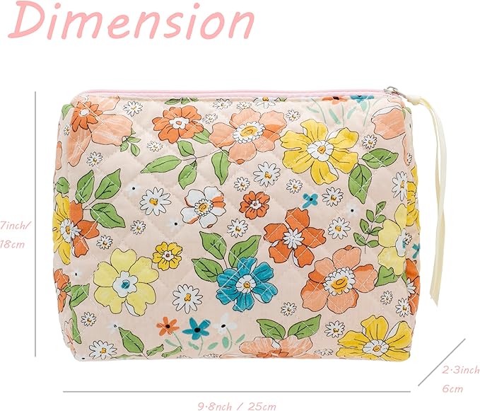 Pazimiik cotton makeup bag for