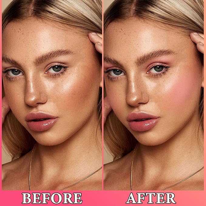 Matte Soft Liquid Blush,Waterproof Long Lasting Moisturizing Velvet Blushes Makeup(#01)