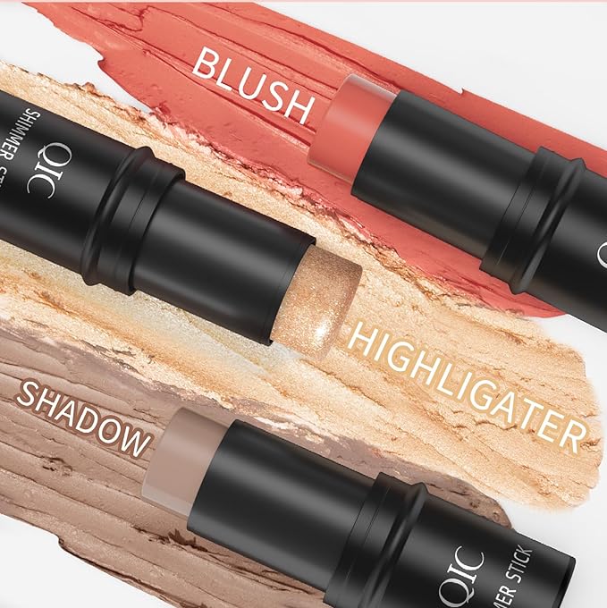 3 Colors Multi-Function Stick Set 3D Face Highlight (3 In1)