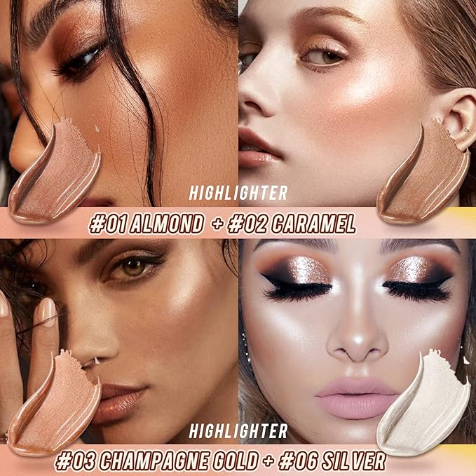 2 Pcs Cream Contour Stick Makeup Kit, Cream