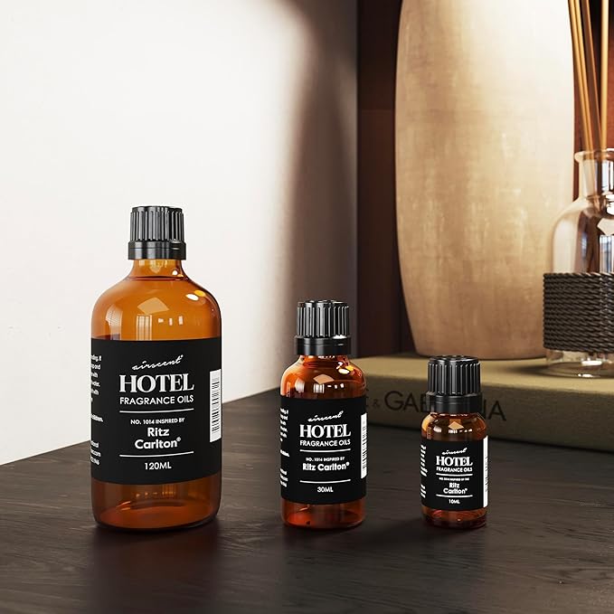 AirScent Hotel Diffuser Oil Inspired by The Ritz Carlton Signature Scent - Premium Fragrance Oil No. 1014 for Ultrasonic and Waterless Diffusers and Crafting - 30 mL, 1 fl oz Glass Dropper Bottle