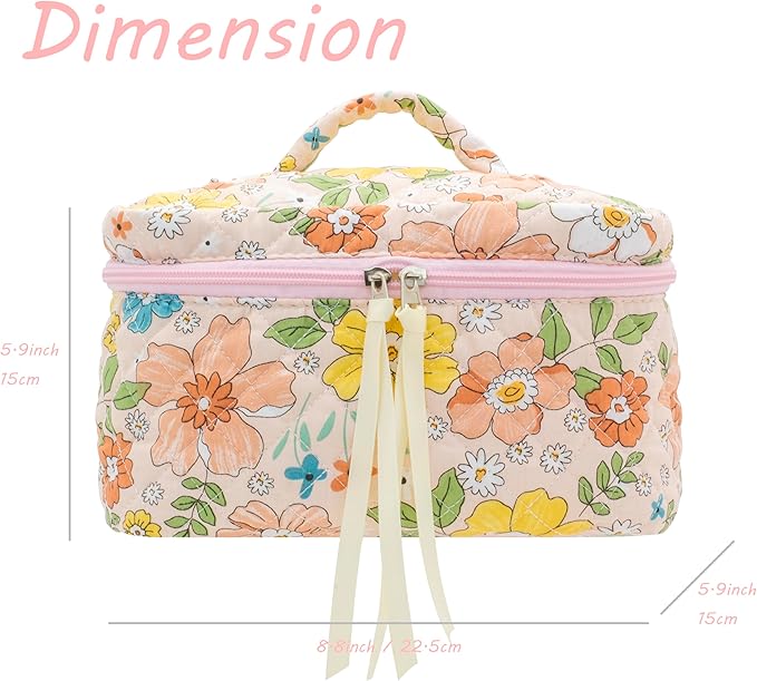 Pazimiik cotton makeup bag for