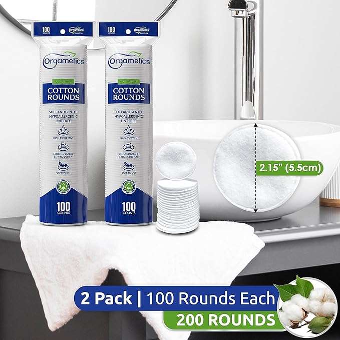 Cotton rounds, 100% natural turkish