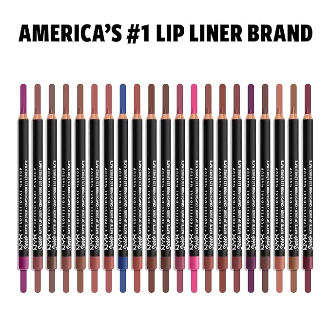 NYX PROFESSIONAL MAKEUP Suede Matte Lip Liner, Vegan Vegan