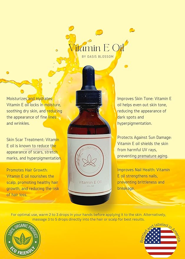 Organic Vitamin E Oil for Skin,