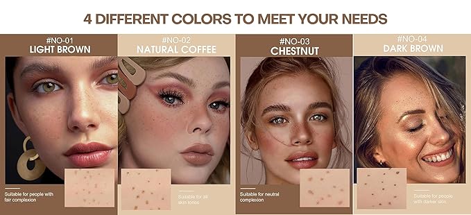 Freckle Pen, 4 Colors Kit - Natural Lifelike Sunkissed Skin(4Pack)