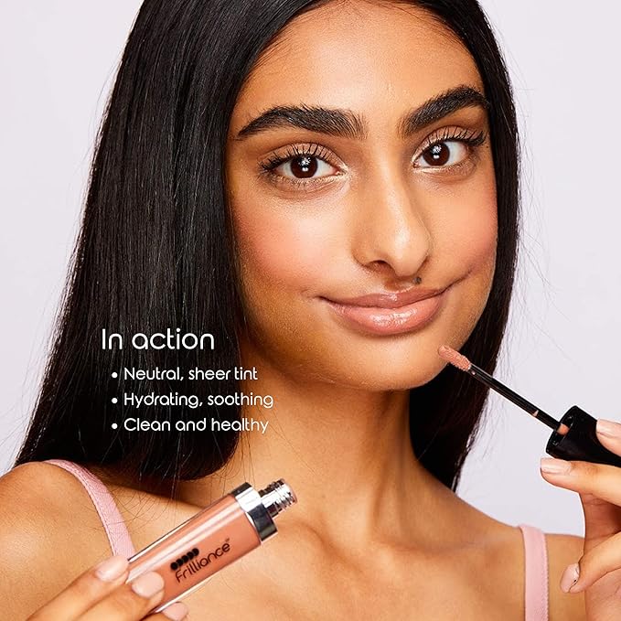 Moisturizing Natural Lip Gloss, Neutral Bliss Color, Vegan Lip 8 ml