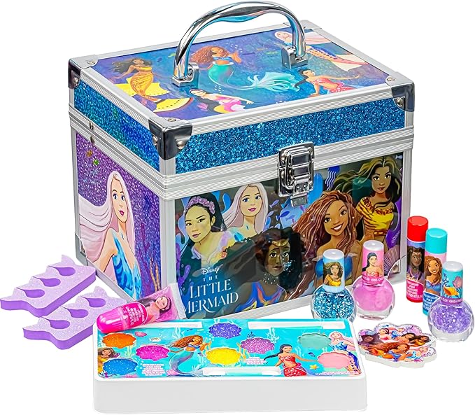 Little Mermaid Train Case Beauty Set,