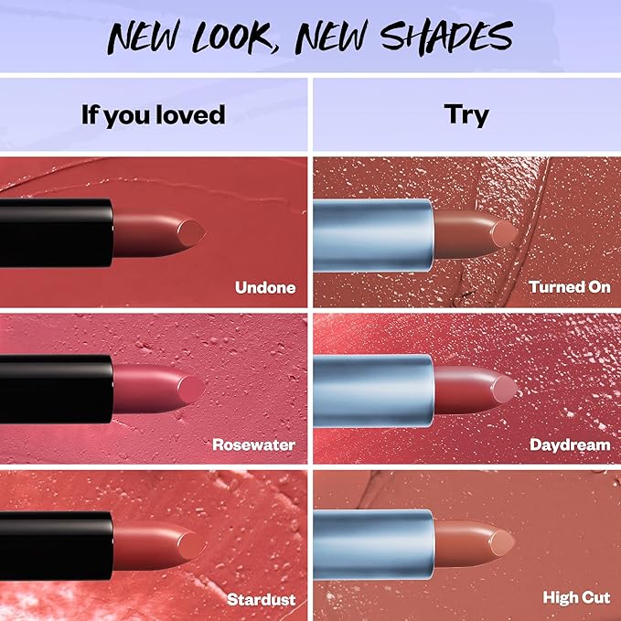 Kosas Weightless Lip Color Nourishing Satin Lipstick - High Impact Lip Color with Clean Formula - Comfy Feel & Soft Finish - Turned On