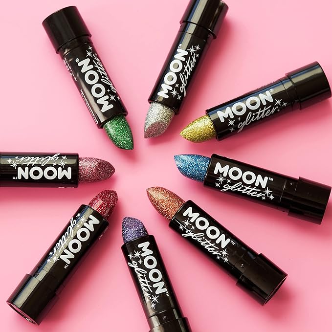 Moon Glitter Holographic Glitter Lipstick 0.17oz - Pink