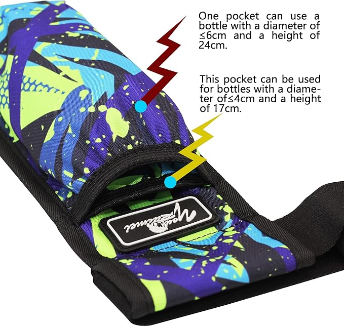 Massage Bottle Bag Massage Therapist Holster Massage Lotion Holster Massage Oil Holster(YR1KD-MiCai-LV)