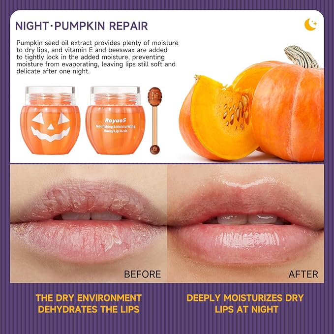 Pumpkin Honey Lip Mask Day Overnight Moisturizing