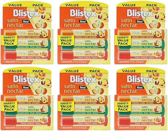 Blistex Satin Nectar Lip Moisturizer Variety Value