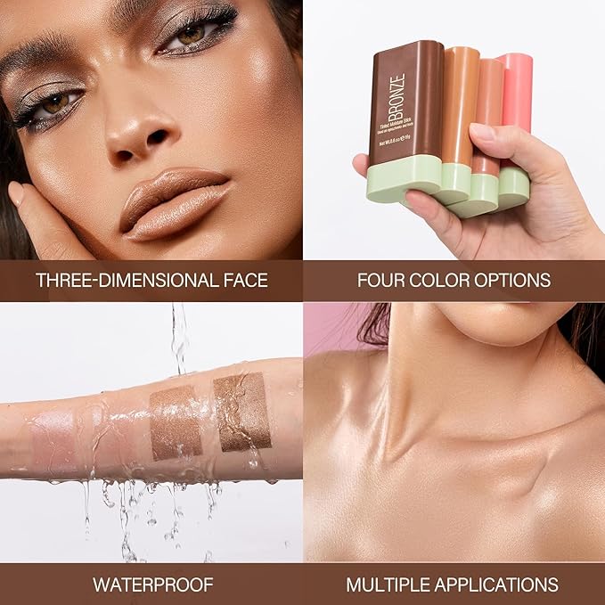 Blush Stick, Cream Blush Stick for Cheeks &