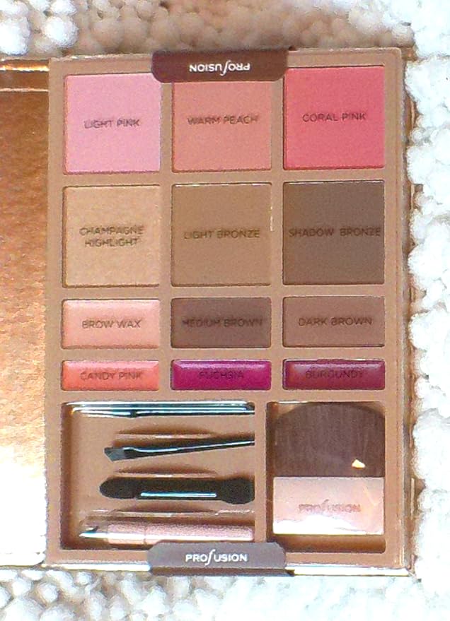 Profusion Complete Face Kit with Brushes and Applicators,