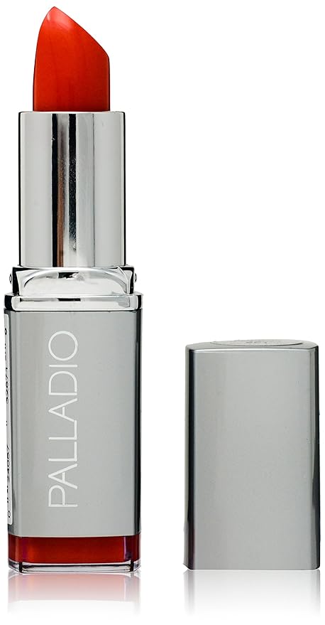 Palladio Herbal Lipstick, Rich Pigmented and Creamy Lipstick, Infused with Aloe Vera, Chamomile & Ginseng, Prevents Lips from Drying, Combats Fine Lines, Long Lasting Lipstick, Coral Punch