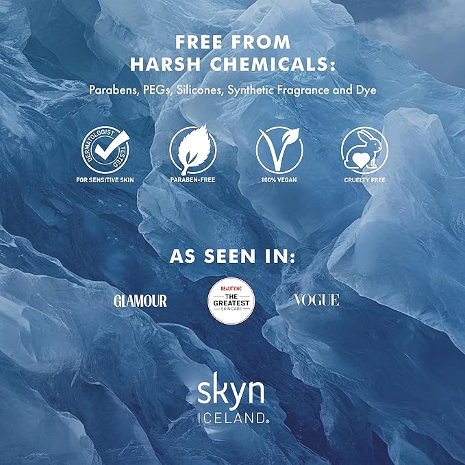 skyn ICELAND Hydro Cool Firming Under Eye Patches with Peptides and Coenzyme Q10 Instant Cooling Relief for Tired Puffy Eyes, 8 Pairs