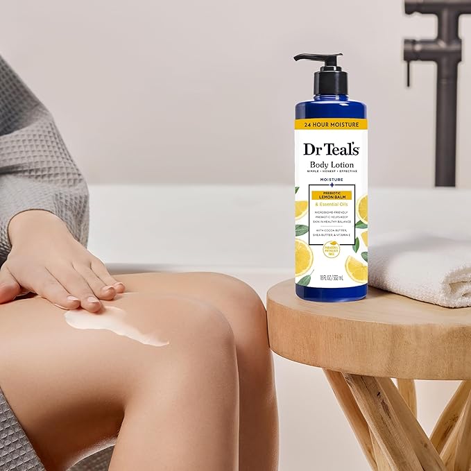 Dr Teal's Body Lotion, Lemon Prebiotic 18 oz