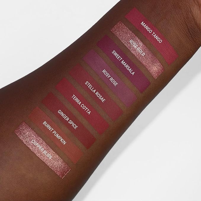 Aromi Matte Liquid Lipstick | Rose Burgundy, Pink Maroon Lip Color, Long Lasting, Waterproof, Long Wear, Smudge and Transfer Proof, Vegan Makeup (Sweet Marsala)