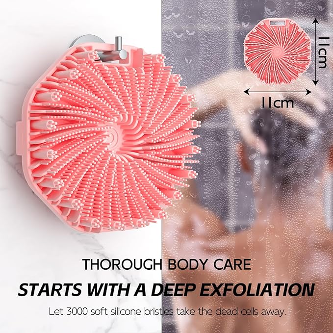 Silicone body scrubber, exfoliating body