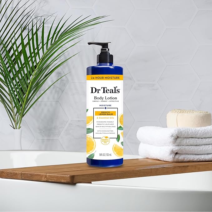 Dr Teal's Body Lotion, Lemon Prebiotic 18 oz