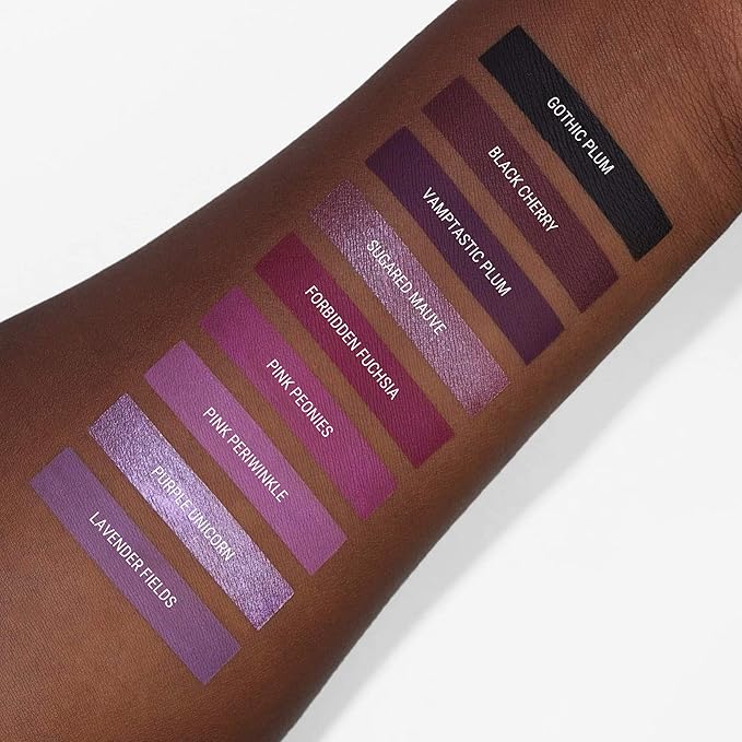 Aromi Black Cherry Matte Liquid Lipstick, Dark Plum Maroon Lip Color, Vegan and Cruelty-free, Long-Lasting and Highly Pigmented Lipstick (Black Cherry)