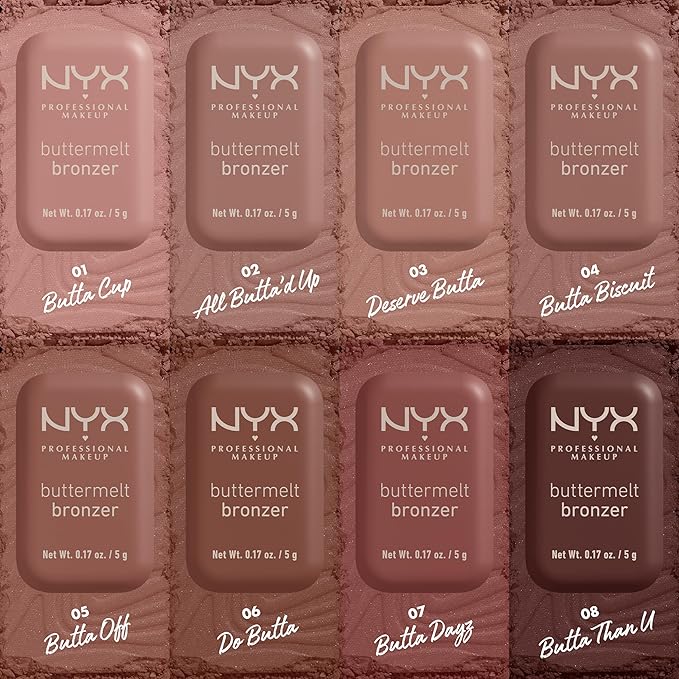 NYX PROFESSIONAL MAKEUP Matte Buttermelt Bronzer, Longwear Face Butta Off