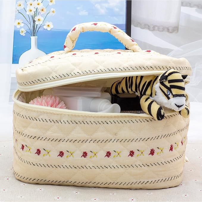 Pazimiik cotton makeup bag for