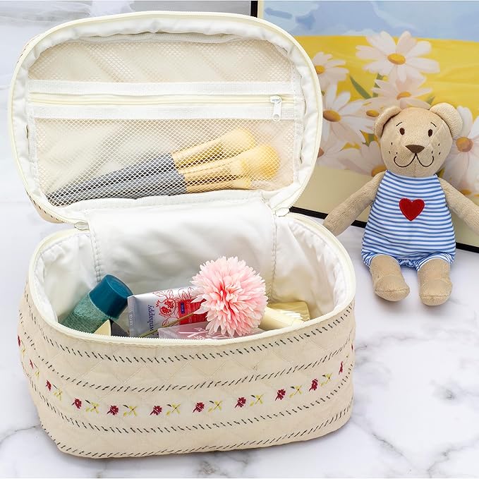 Pazimiik cotton makeup bag for