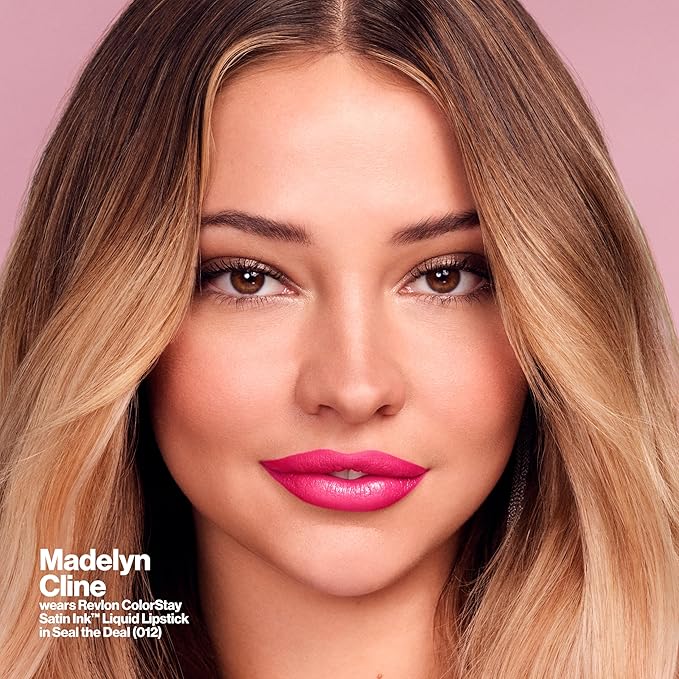 Revlon Liquid Lipstick, Face Makeup, ColorStay Satin Ink, Longwear Rich Lip Colors, Formulated with Black Currant Seed Oil, 015 Fire & Ice, 0.17 Fl Oz