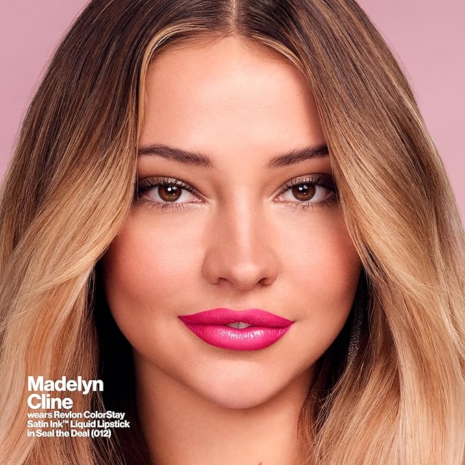 Revlon Liquid Lipstick, Face Makeup, ColorStay Satin Ink, Longwear Rich Lip Colors, Formulated with Black Currant Seed Oil, 006 Eyes on You, 0.17 Fl Oz