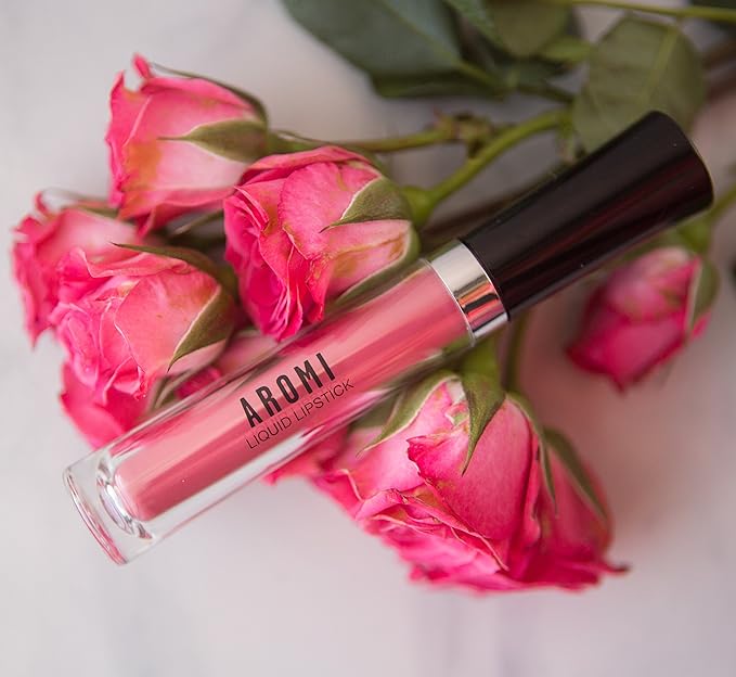 Aromi Matte Liquid Lipstick | Mango Coral Lip Color, Vegan, Cruelty-free, Long-Lasting, Kiss and Smear Proof, Handmade (Mango Tango)
