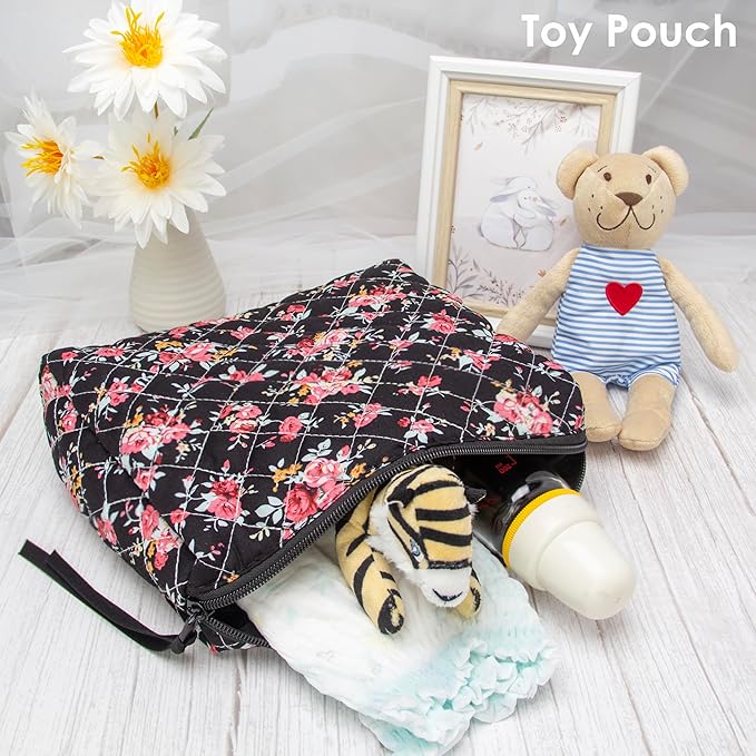 Pazimiik cotton makeup bag for