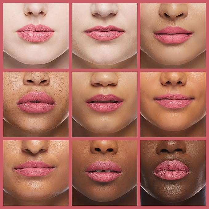Palladio Herbal Lipstick, Rich Pigmented and Creamy Lipstick, Infused with Aloe Vera, Chamomile & Ginseng, Prevents Lips from Drying, Combats Fine Lines, Long Lasting Lipstick, Petal Pink