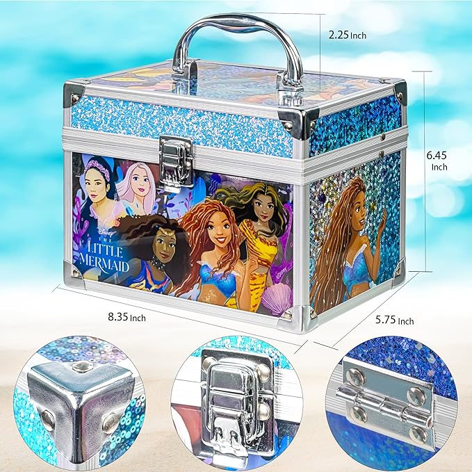 Little Mermaid Train Case Beauty Set,