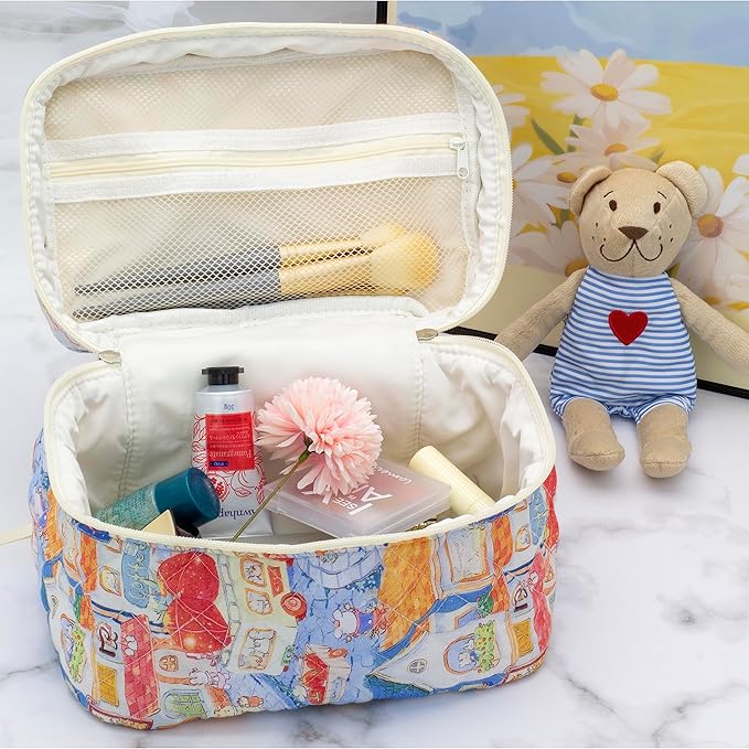 Pazimiik cotton makeup bag for