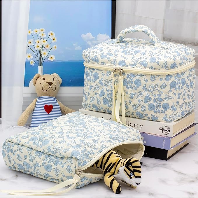 Pazimiik cotton makeup bag for